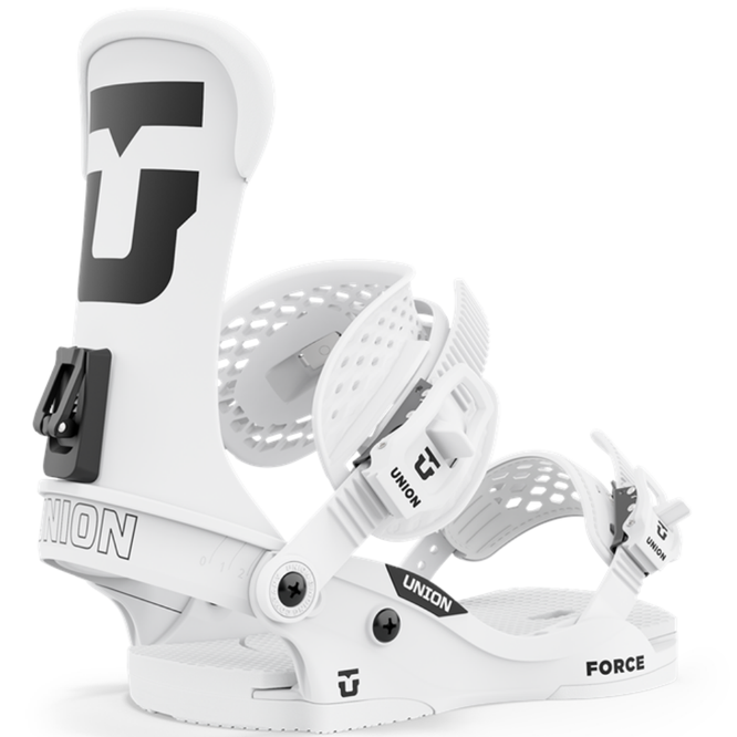 Force Classic Team White 2025 Snowboard bindings