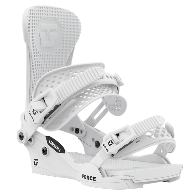 Force Classic Team White 2025 Snowboard bindings