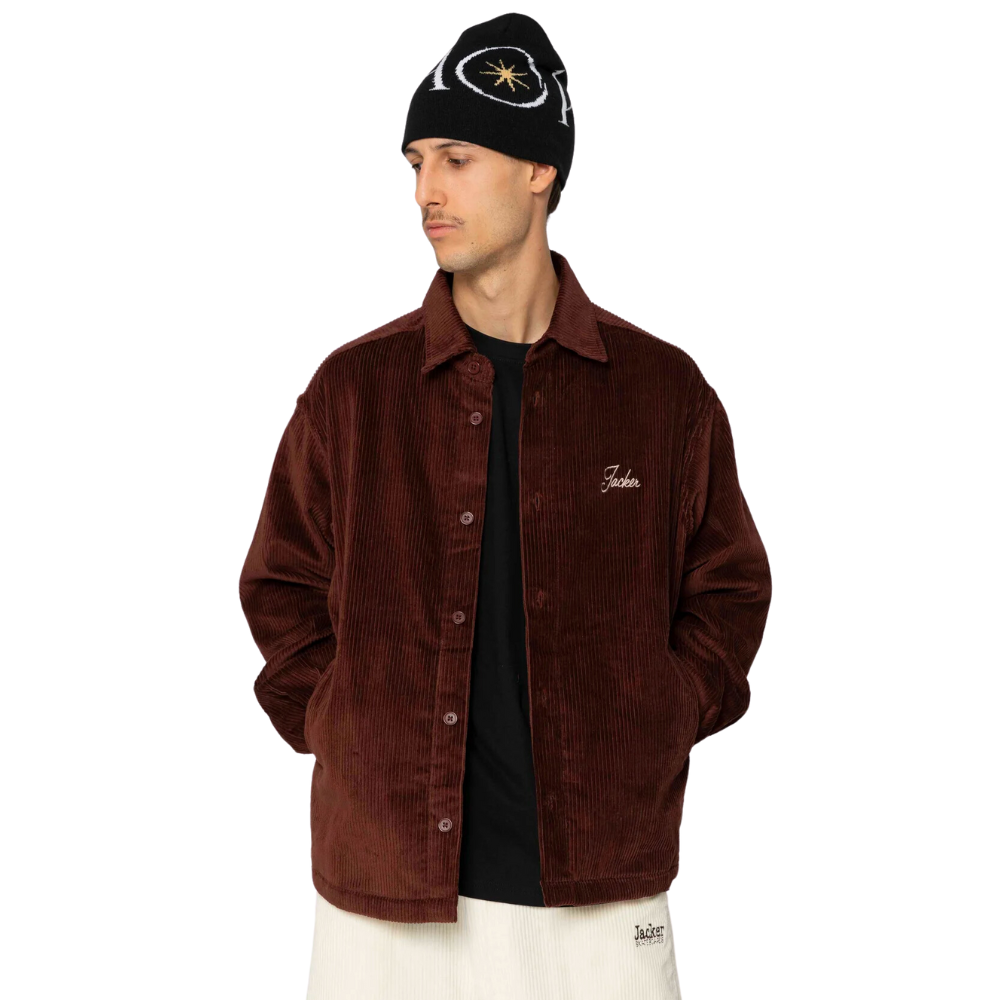Jacker Forever Overshirt Brown – Stoked Boardshop