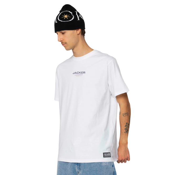 T-shirt Hustler Service Blanc