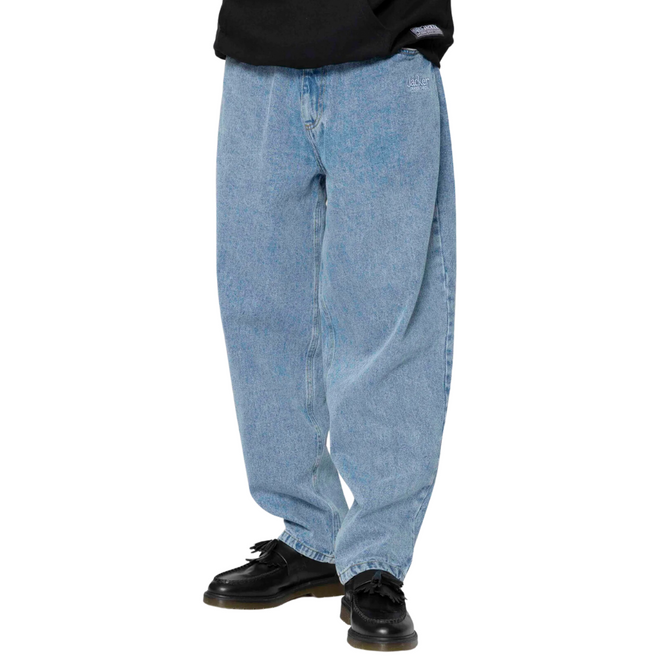 Nostalgie Baggy-Hose gewaschen Blau