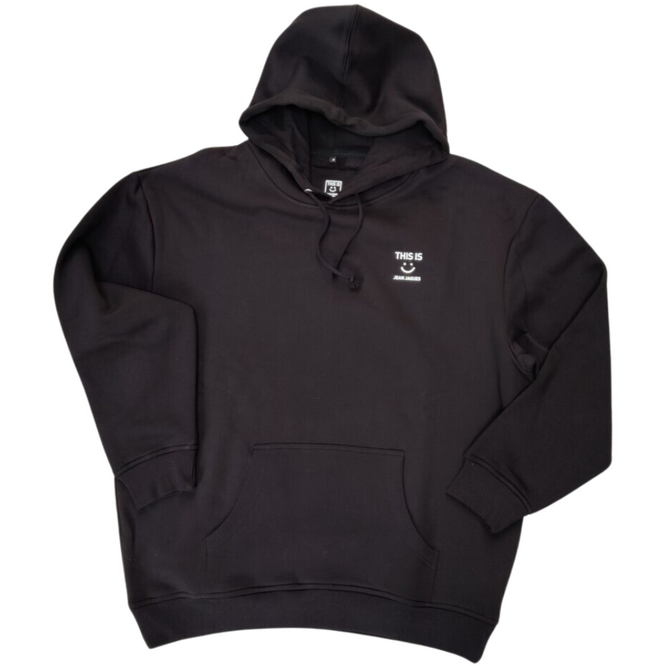 Split Smilecap Hoodie Black