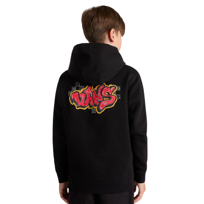 Kids Tagged Hoodie Black