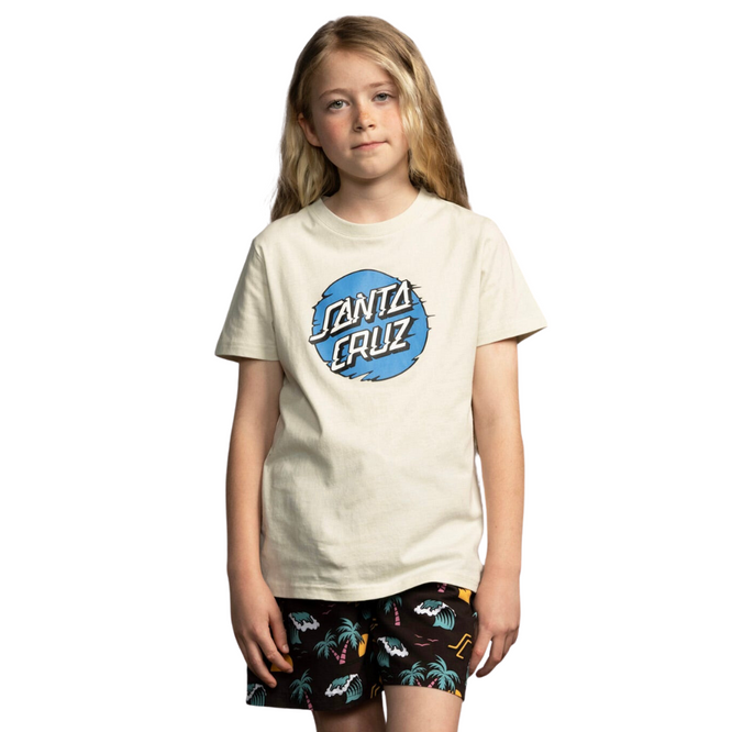 Kids Vivid Other Dot Front T-shirt Hellgrau