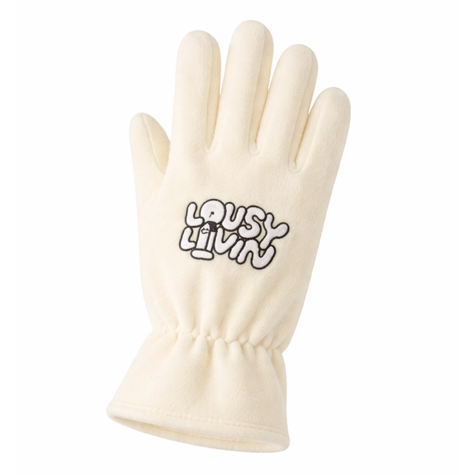 Logo Gloves White