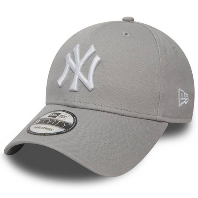 New York Yankees Liga Basic 9Forty Grau/Optik Weiß