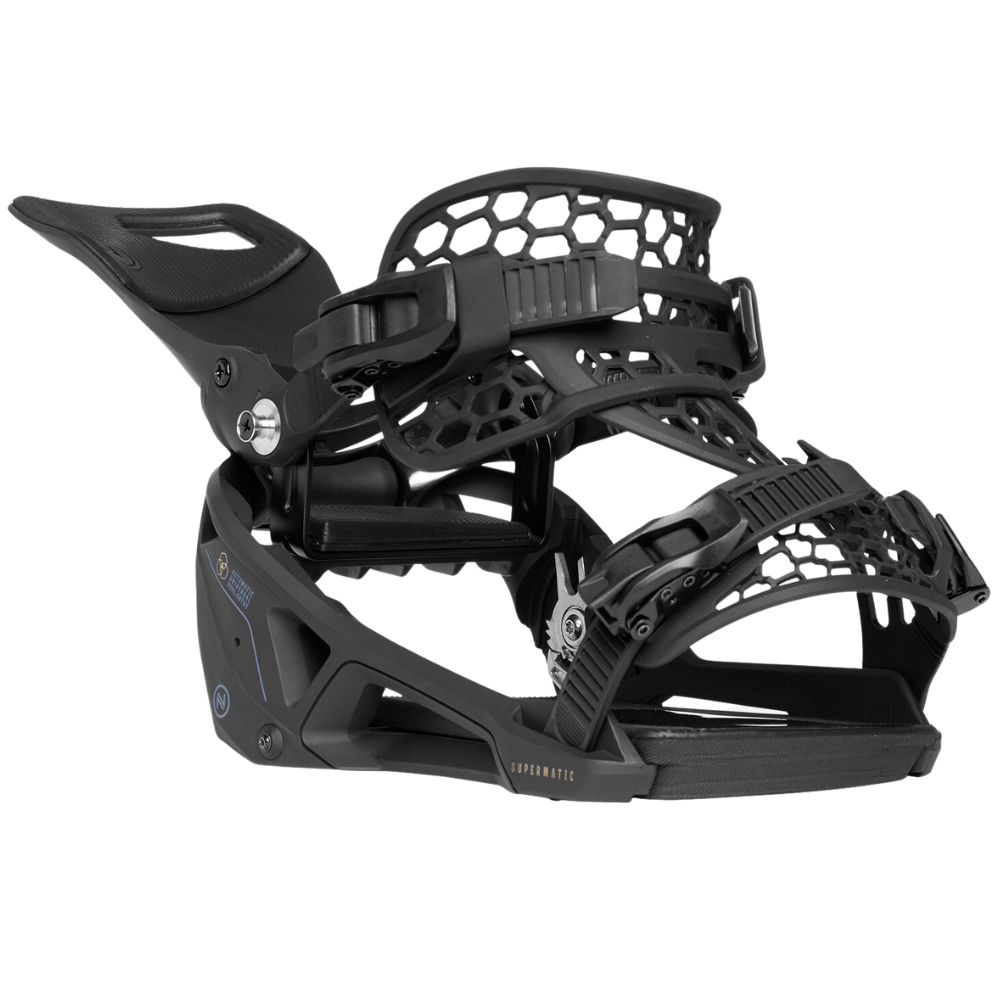 Nidecker Supermatic 2026 Black Snowboard Bindings – Stoked Boardshop Nidecker Supermatic 2026 Black Snowboard Bindings – Stoked Boardshop