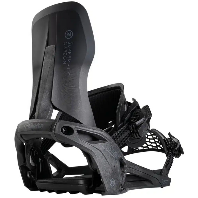 Supermatic 2025 Carbon Black Snowboard Bindings