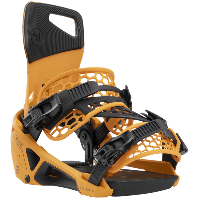 Supermatic 2025 Dune Orange Snowboard Bindings