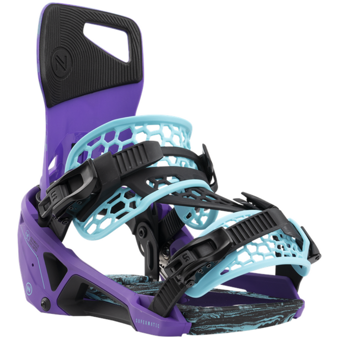 Supermatic 2025 Joker Purple Snowboard Bindings