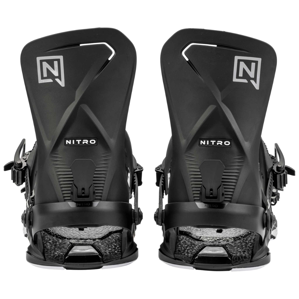 nitro phantom snowboard binding Nitro Phantom Ultra Black 2025 Snowboard Bindings – Stoked Boardshop