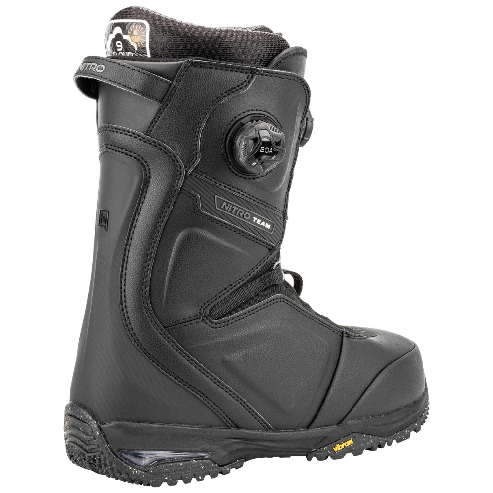 nitro boots snowboard Nitro Team BOA Black 2025 Snowboard Boots – Stoked Boardshop