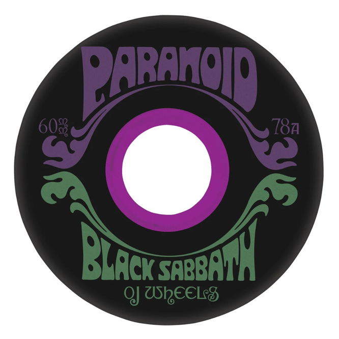 Black Sabbath Paranoid Super Juice Black 60mm 78a