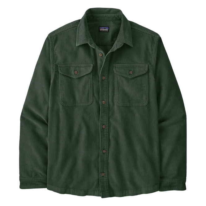 Corduroy Longsleeve Shirt Canopy Green