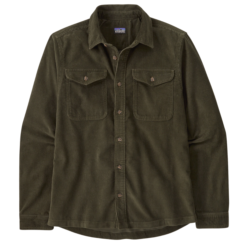 Corduroy Shirt Pine Needle Green
