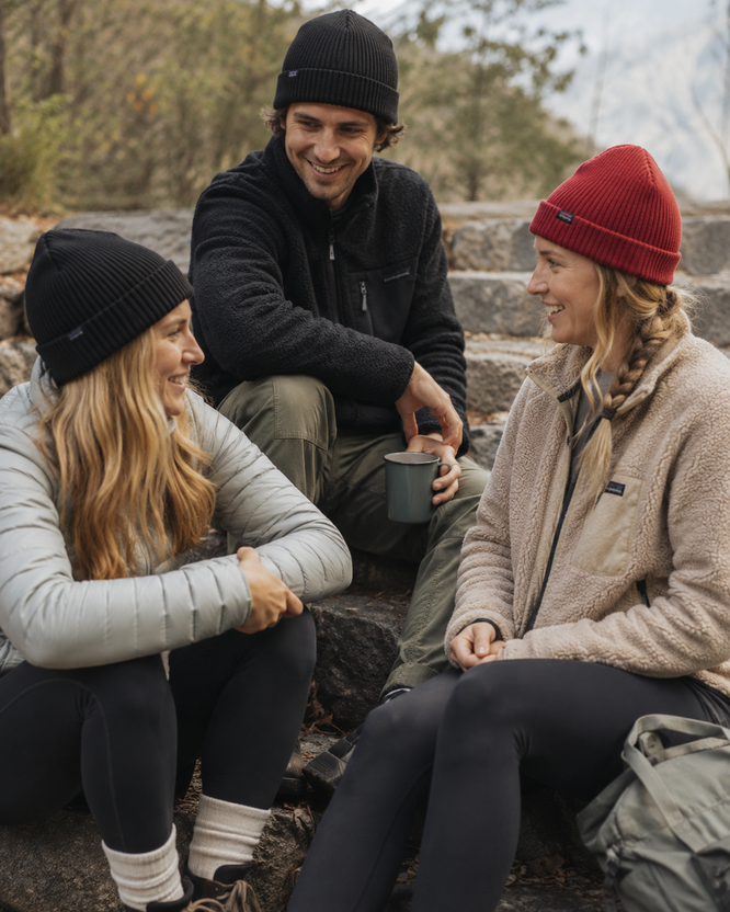 Fishermans Rolled Beanie Madder Red