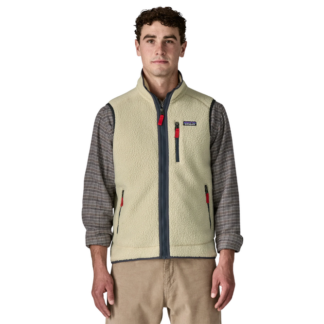 Retro Pile Fleece Vest Pelican/Smolder Blue