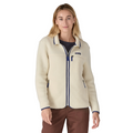 Womens Retro Pile Fleece Jacket Thermal Blue