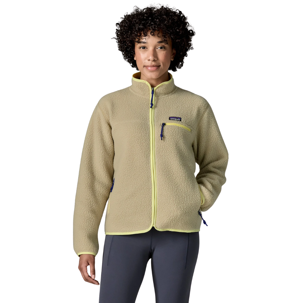 Womens Retro Pile Jacket Weathered Stone