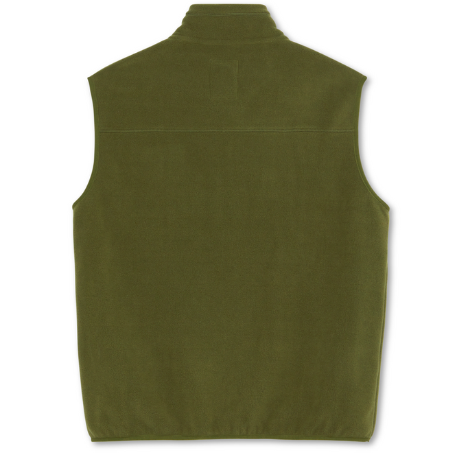 Basic Fleece-Weste Army Grün