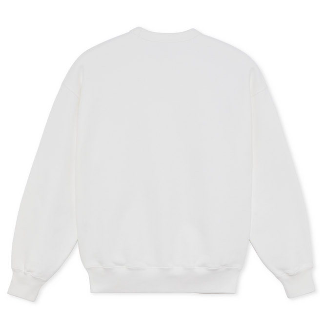 Ed Crewneck Patch Cloud White