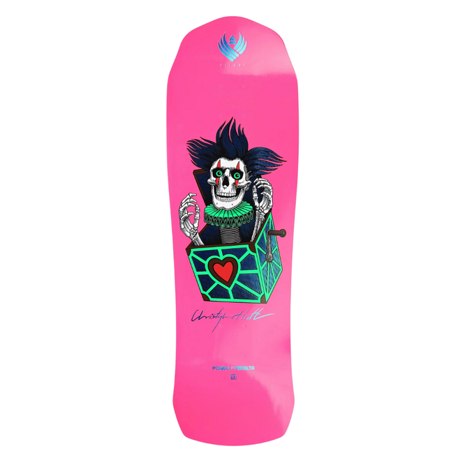 Flight pro Shape 310 Christ Hiett Neonpink- Green 9.5 Skateboard Deck
