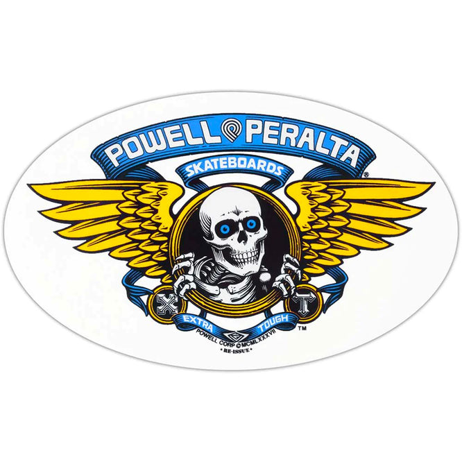 Winged Ripper 6.5" Sticker Blue