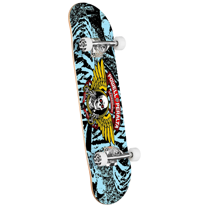 Winged Ripper Mini Black/Lightblue 7" Complete Skateboard