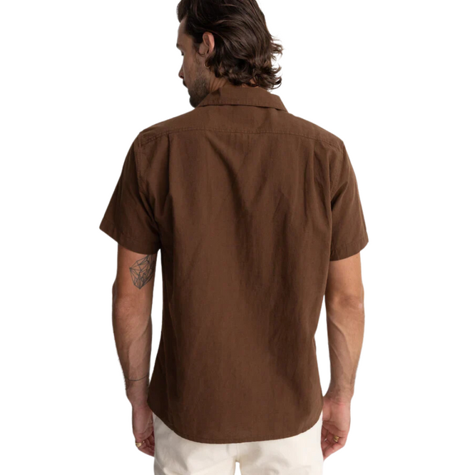 Chemise en lin classique Chocolate