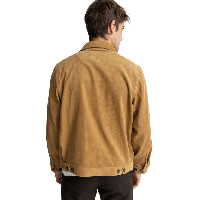 Veste utilitaire en velours côtelé Camel