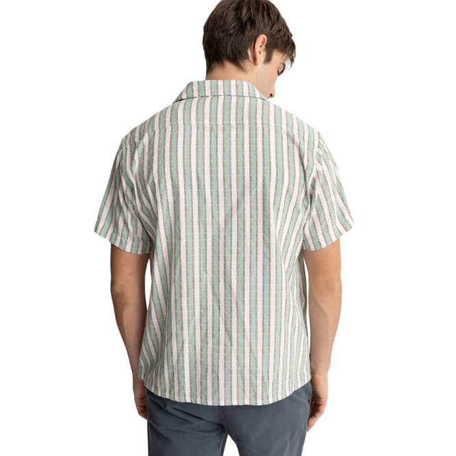 Vacation Stripe Shirt Seegrün