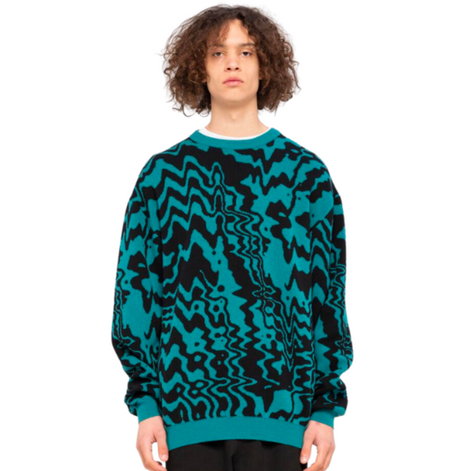 Acidic Knit Crew Sweatshirt Verdigris