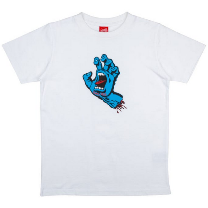 Kinder-T-Shirt Screaming Hand Weiß