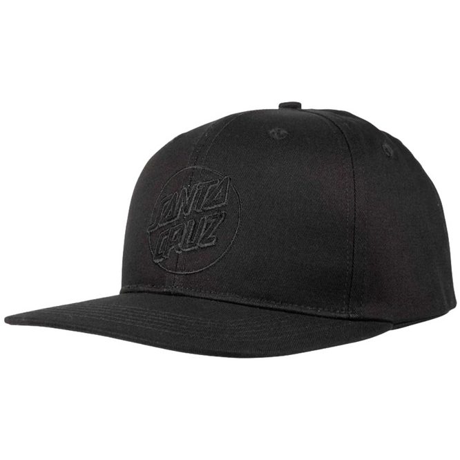 Tonal Dot Snapback Cap Black