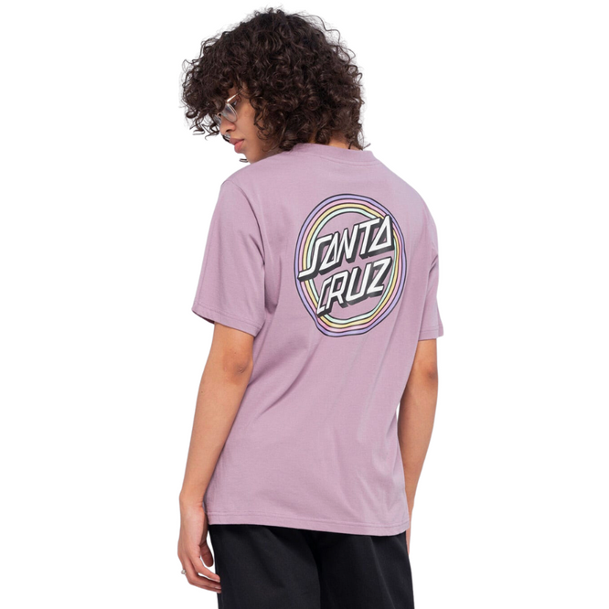 Womens Bow Dot T-Shirt Lilac Chalk