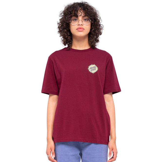 Womens Once Upon A Dot T-Shirt Dark Cherry