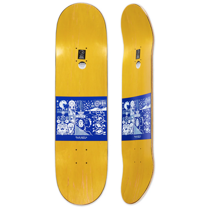 Shin Sanbongi Die Spirale des Lebens Olive 8,125" Skateboard Deck