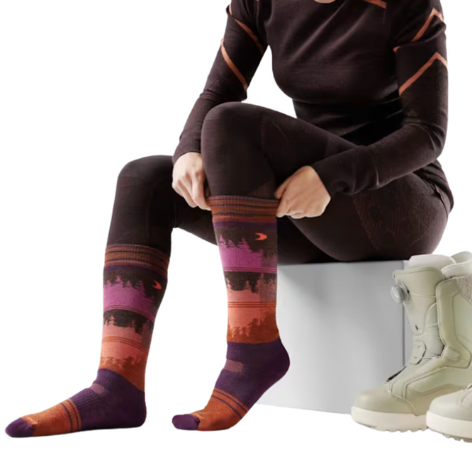 Womens Snowboard Full Cushion Twilight Vista OTC socks Purple Iris