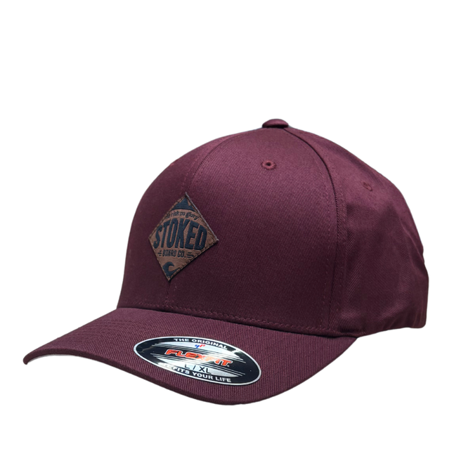 Alpine Fitted Cap Maroon