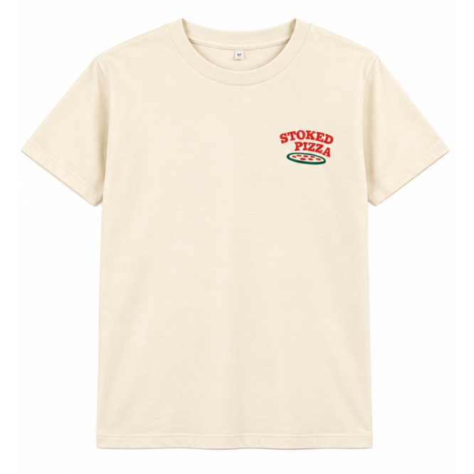 Kids Want a Pizza This T-shirt Natural Raw