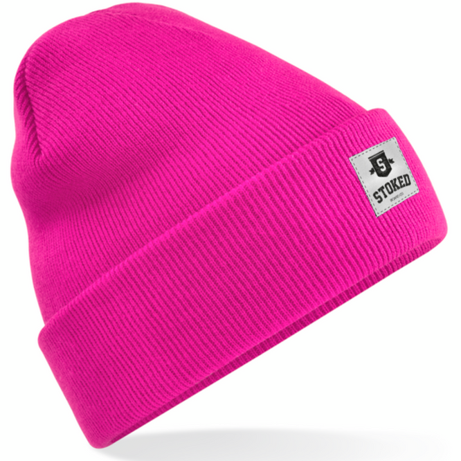 Kinder Original Cuffed Shield Beanie Fuchsia