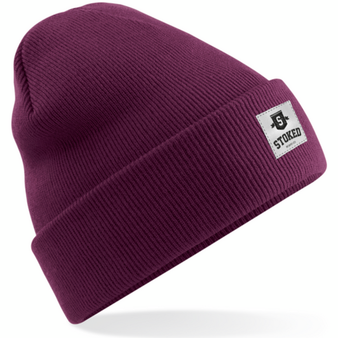 Original Cuffed Shield Beanie Plum