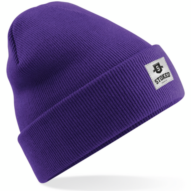 Original Cuffed Shield Beanie Lila