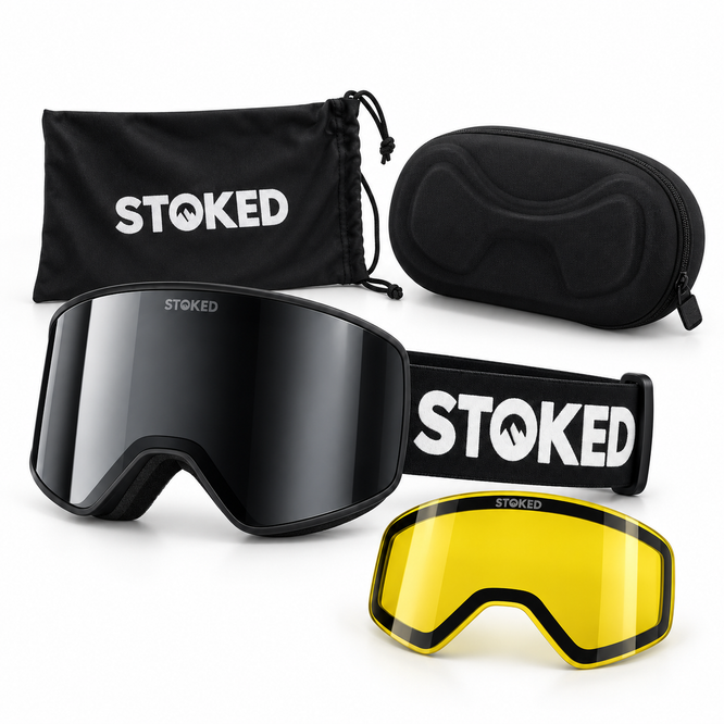 Summit HD Revo Black + Yellow Lens 2027 Ski & Snowboard Goggles