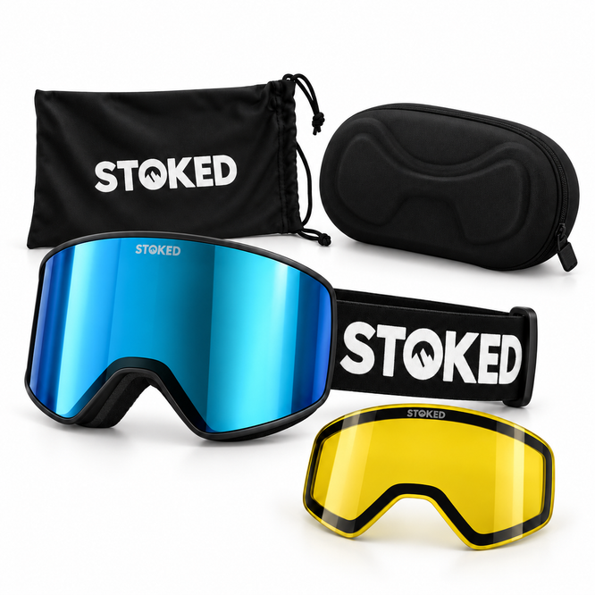 Summit HD Revo Ice Blue + Yellow Lens 2027 Ski & Snowboard Goggles