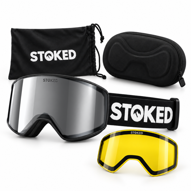 Summit HD Revo Mirror Silver + Yellow Lens 2027 Ski & Snowboard Goggles