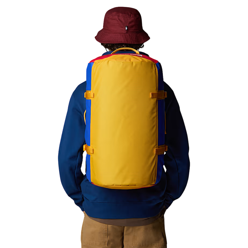 duffel base camp s The North Face Base Camp S Duffel Bag 50L TNF Blue/TNF Red/Summit Gold – Stoked Boardshop