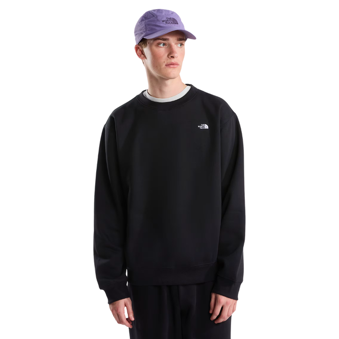 Essential Simple Dome Crewneck Sweater TNF Black