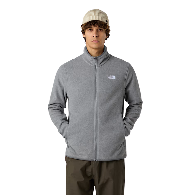 Glacier Fleece Full Zip TNF Mid Grey Heather