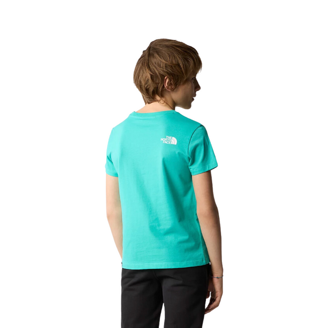 Einfaches Kinder-Kuppel-T-Shirt Geyser Aqua